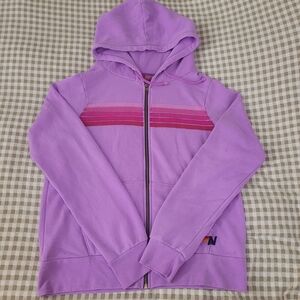 Aviator Nation Purple and Pink Women's Hooded Jacket